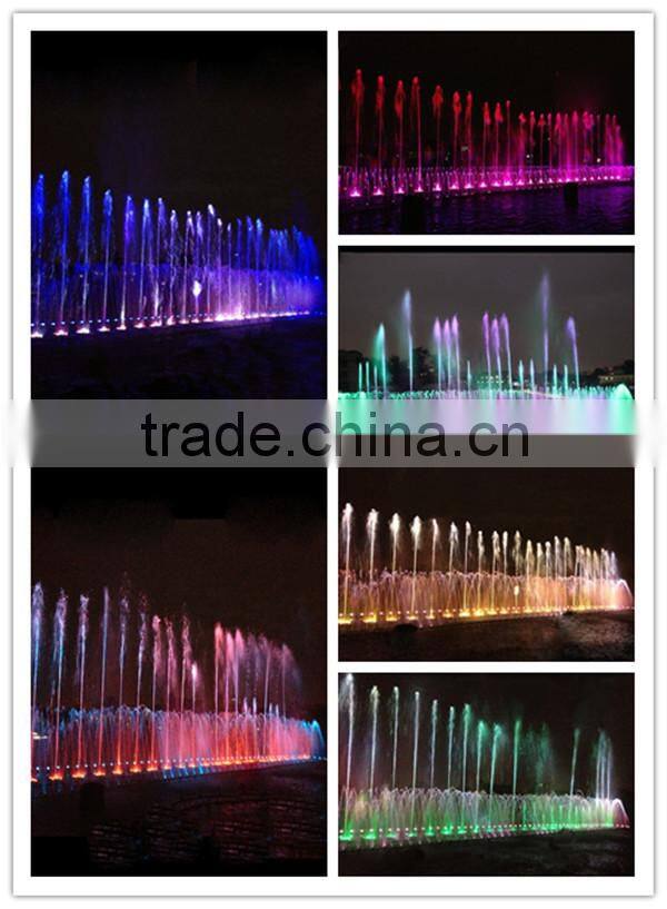 Customize Lake Floating Water Projection Screen Fountain With Colorful Underwater Light