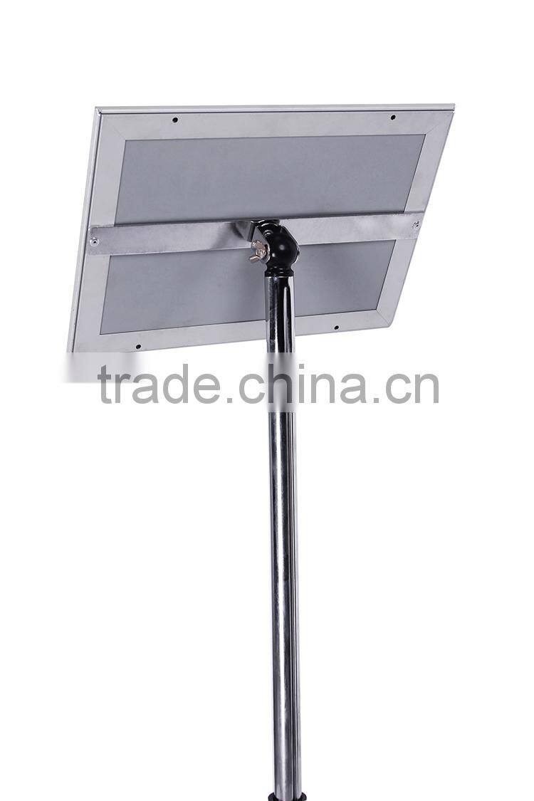 round base floor standing adjustable menu holder Advocate Pedestal Sign Stand a3