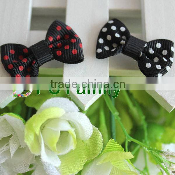 Hot sale 100%polyester pet dog ribbon bows /hair decoration
