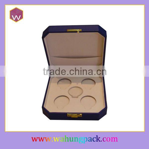 2015 Newest Plastic Leather Medal Coin Gift Packaging Box Wholesale