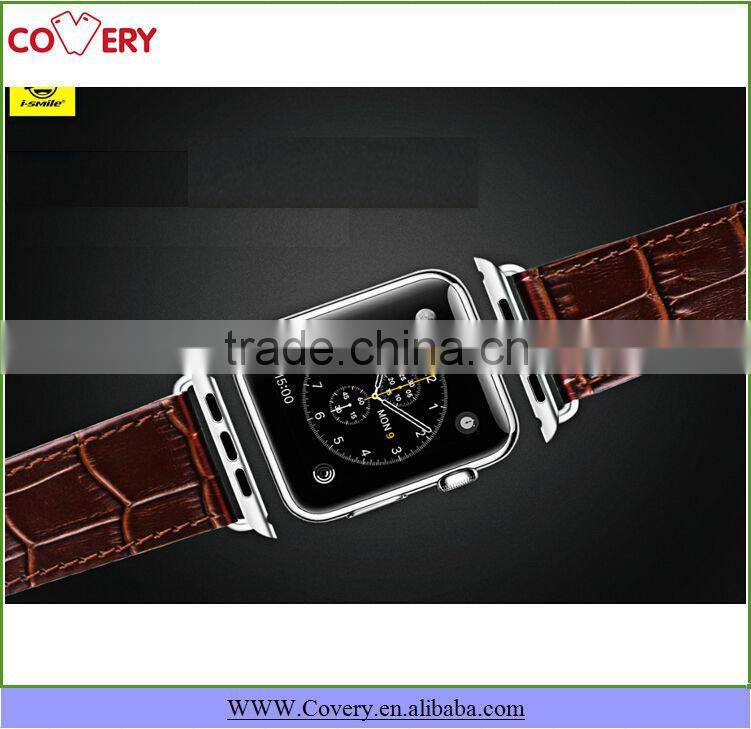 Crocodile genuine leather band with adapter for Apple watch