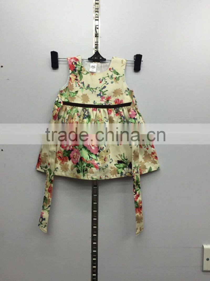 2016 baby cotton flower dress frocks designs cute little girls birthday dress