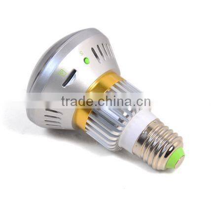 Bulb-Shaped CCTV Bulb DVR Camera Security Surveillance with Remote Control LED Light Mirror face Hidden Bulb Wifi IP Camera