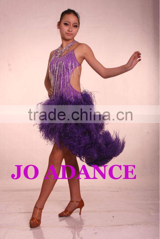 Latin dance dress dance competition dress Latin dance skirt Tights