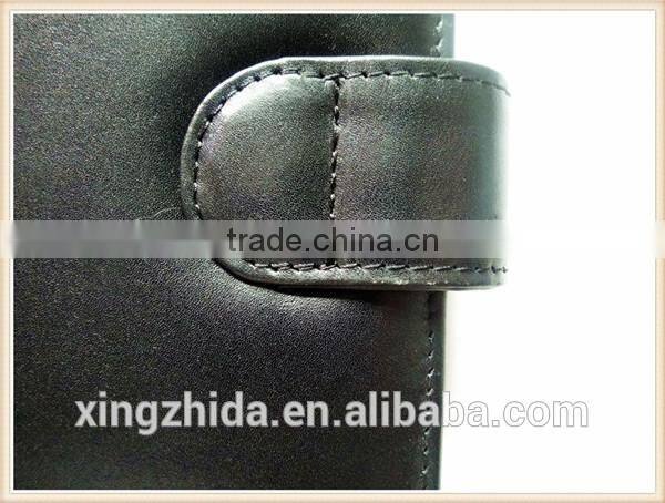 leather book cover with zipper