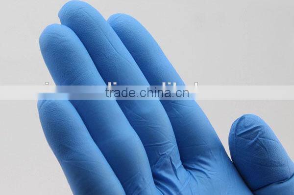 Black nitrile gloves with CE,FDA standard