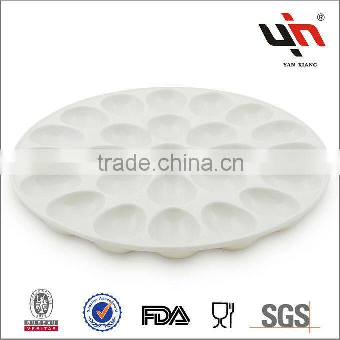 Durable Porcelain Egg Plate