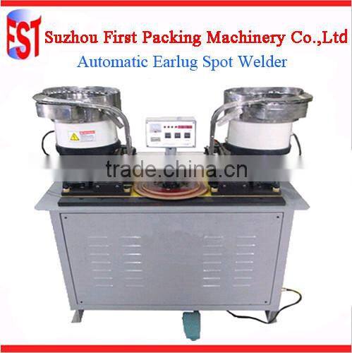 Automatic spot welder for tin can