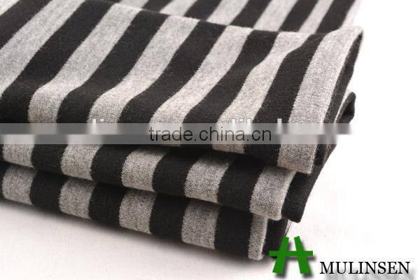 Knitting roma fabric yarn dyed stripe wholesal cheap man shirting fabric