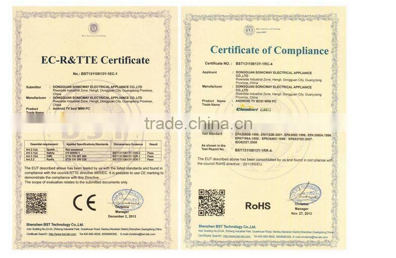 High Quality Octa Core TV Box RK3368 Octa-Core 64-bit 2GB DDR3 16GB Memory Flash with Wifi Ap6330 and Camera