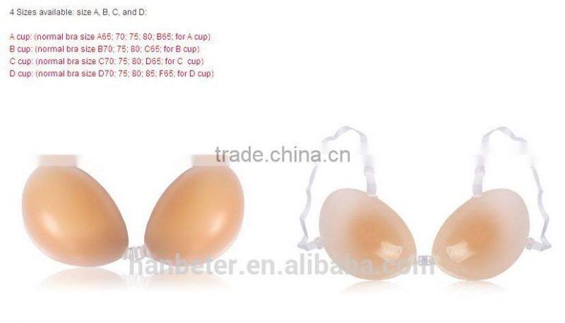 Eco-friendly,Odorless,Silicone attractive bra ladies sexy underwear with A,B,C and D size for choosing