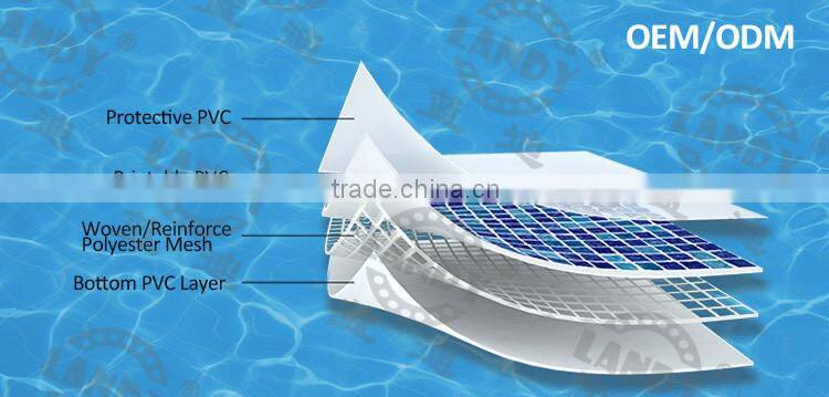Customizable pvc swimming pool liner