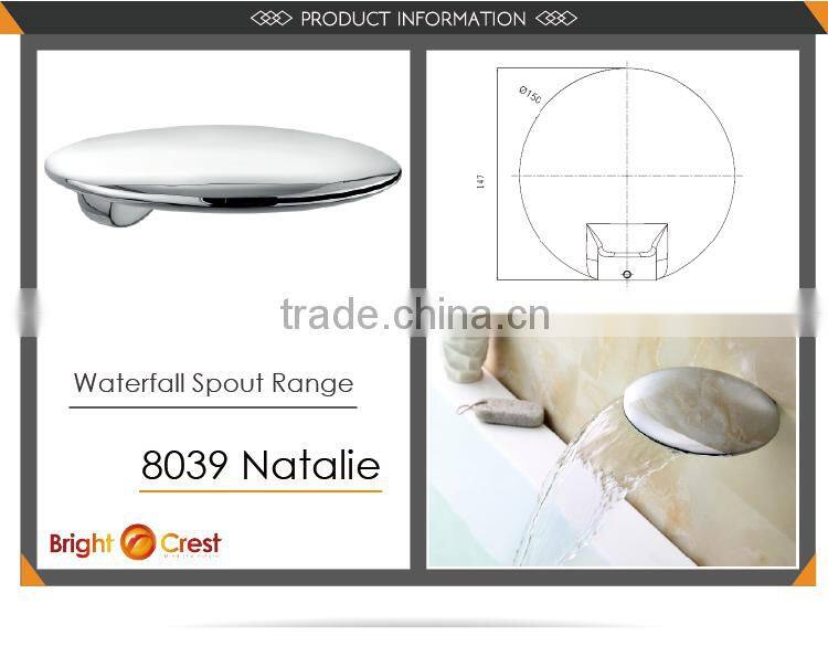 Elegant Brass Bathroom Cascade Waterfall Taps