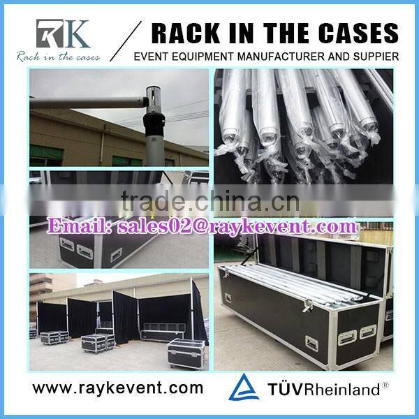 Stage decoration exhibition booth pipe drape curtains