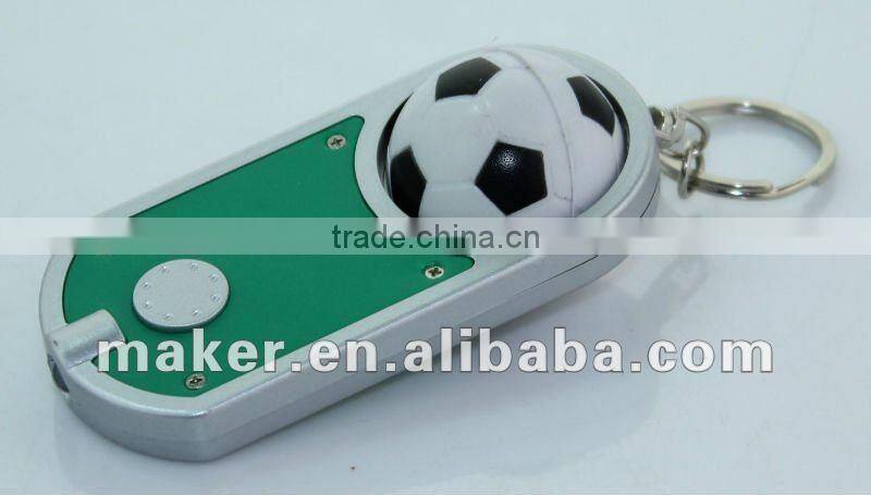 Rolling Football Keychain Light