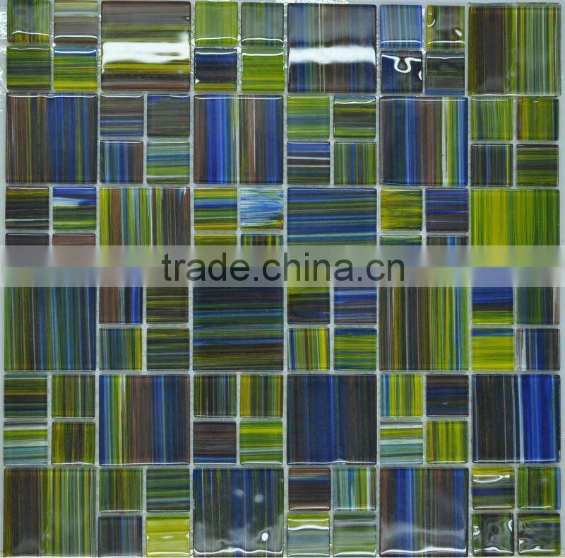 Outdoor Translucent Floor Strip Glass Crystal Mosaic Tile