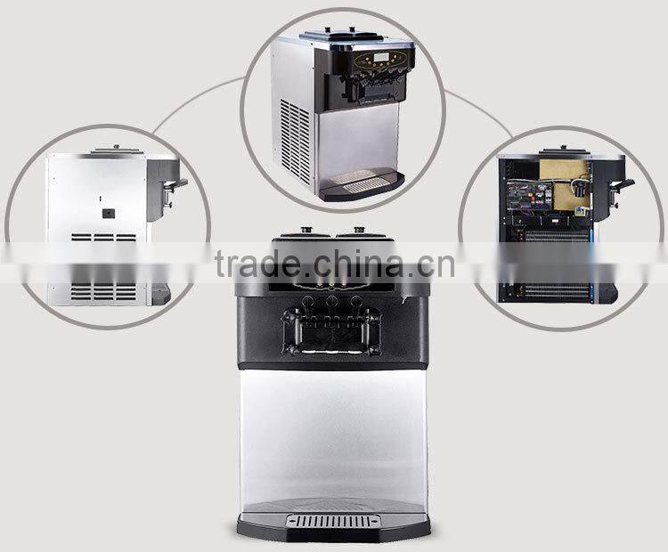S630C air pump one system cheap soft ice cream machin