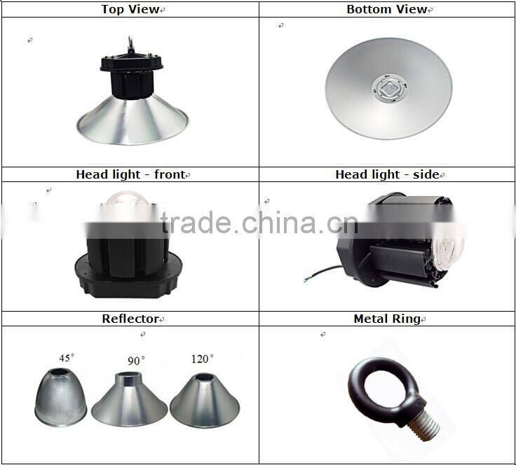 high bay led lamp with CREE & Meanwell chip on board 100W