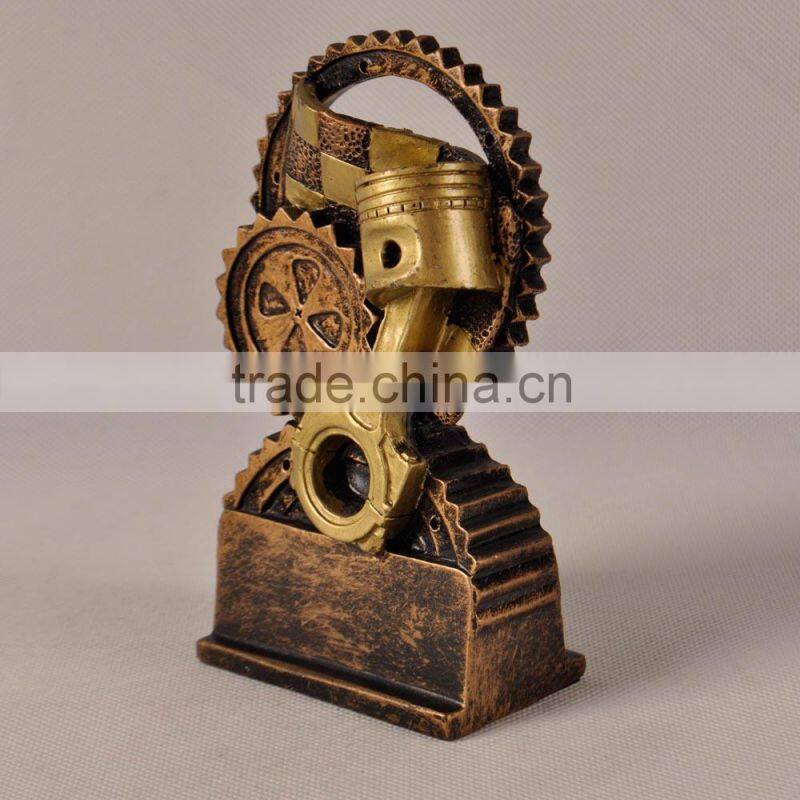 Piston and gearing trophy resin awards