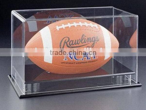 custom clear acrylic display case for balls,helmets,other crafts