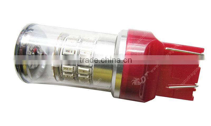 Newest promotion Red 48W 7443 base 3014 SMD 12v dc car led lighting with all base avaliable