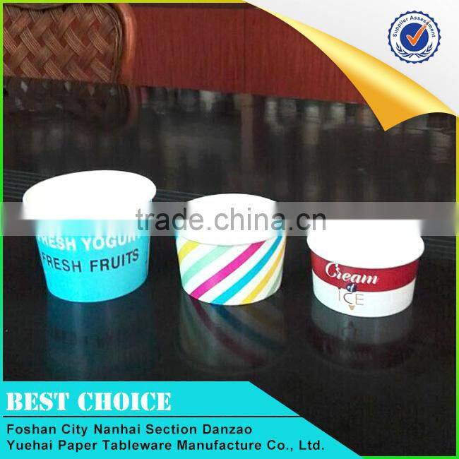Custom Printed 3/3.5/4.5/7/12oz Disposable ice cream paper cup from China