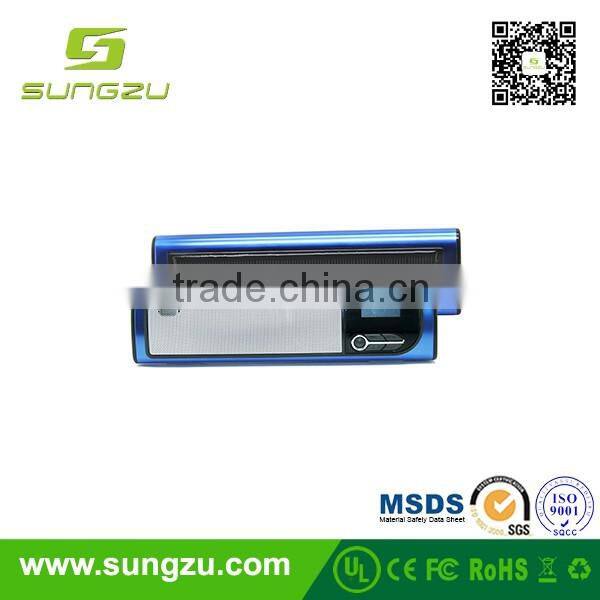 2200mah 3.7v support MP3, WMA, WAV alarm ,Radio FM salar mp3 player