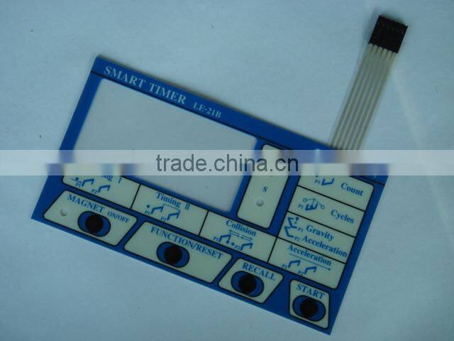 China-made multi color custom new membrane switch with window