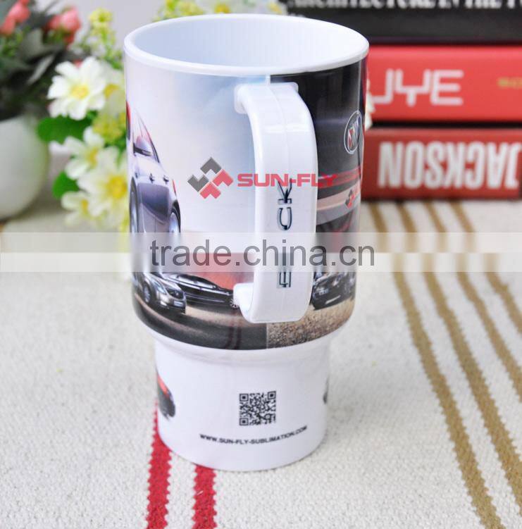 Polymer Travel Mug,blank sublimation plastic cup,custom mug,logo printing cup