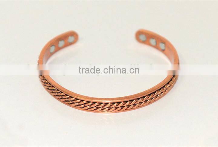 KSTONE Pure Copper Magnetic Bracelet, Arthritis Pain Relief Aid for Men or Women