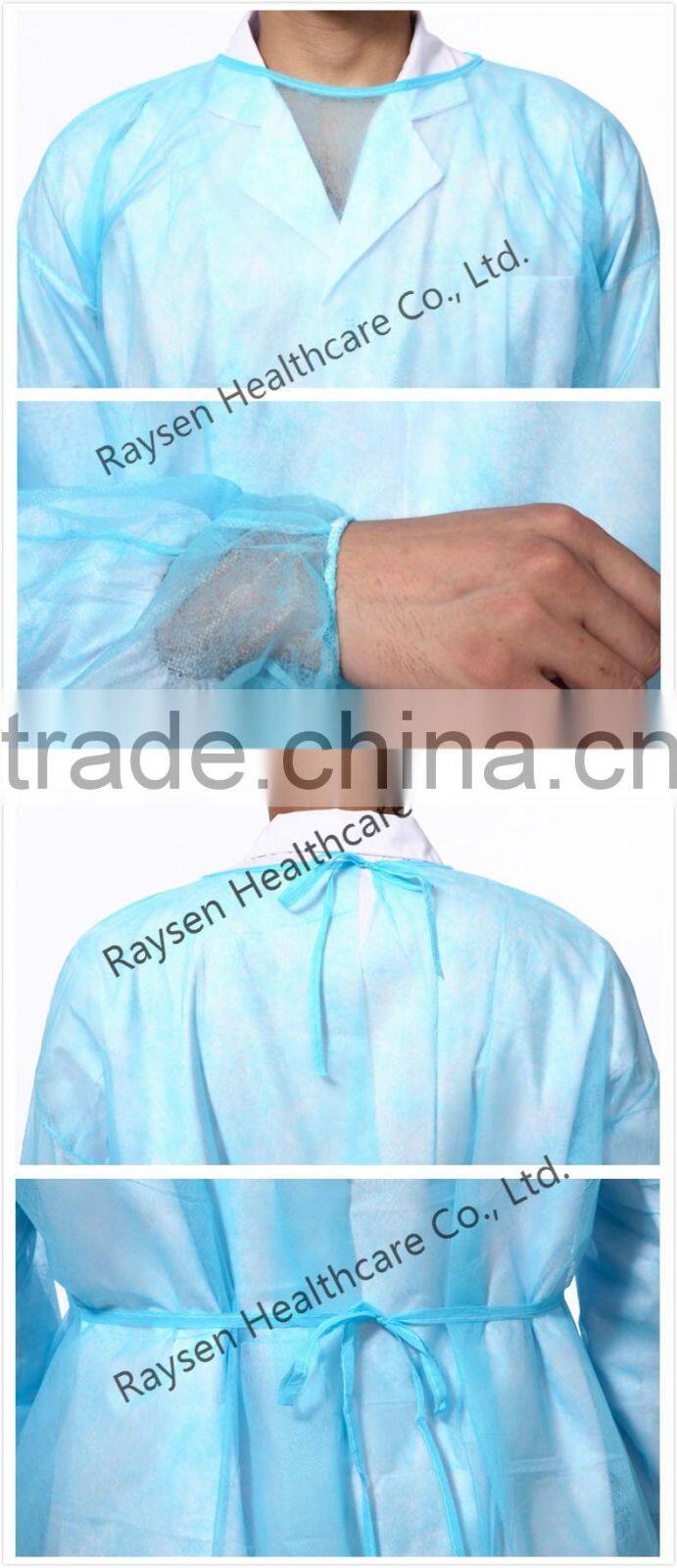 PP/ SMS/ PP+PE disposable isolation gown