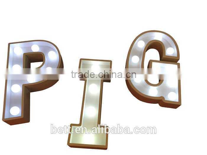 marquee letter lights WPC material letter light