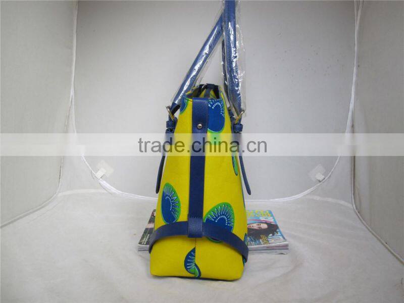 Fashion shoulder bag African printed wax fabric handbag