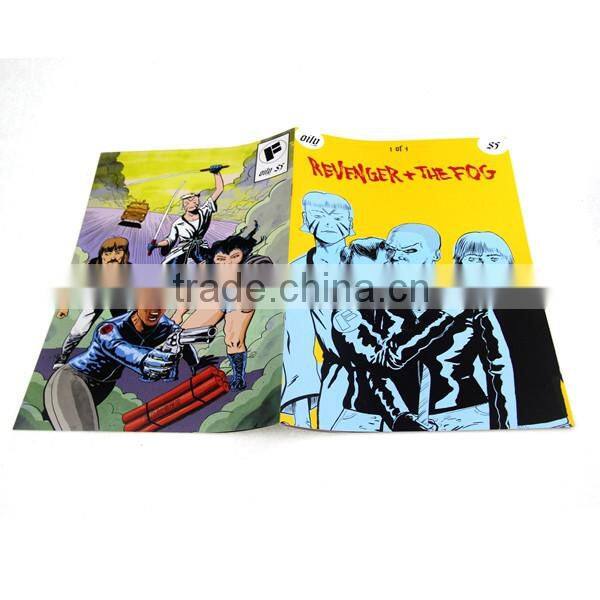 Factory direct full color staple embossed cover book printing