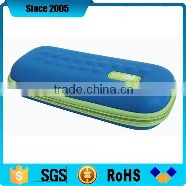 pink custom eva pencil case for girl with mesh pocket