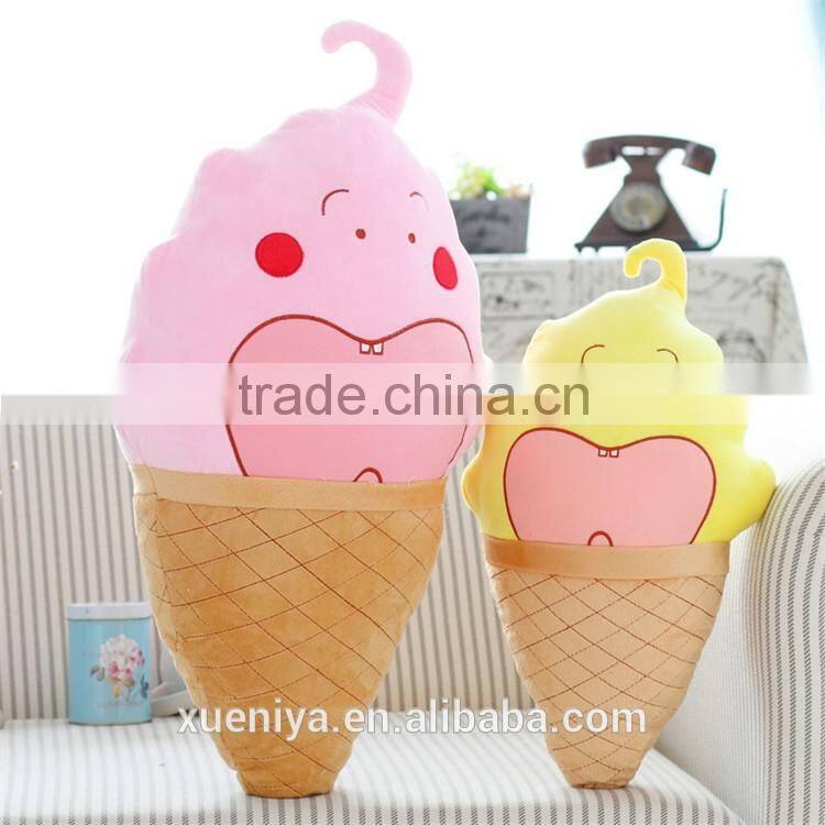 Promotion Plush Cotton Pillow Cute Ice-cream Popular Plush Wholesale Pillow Cases
