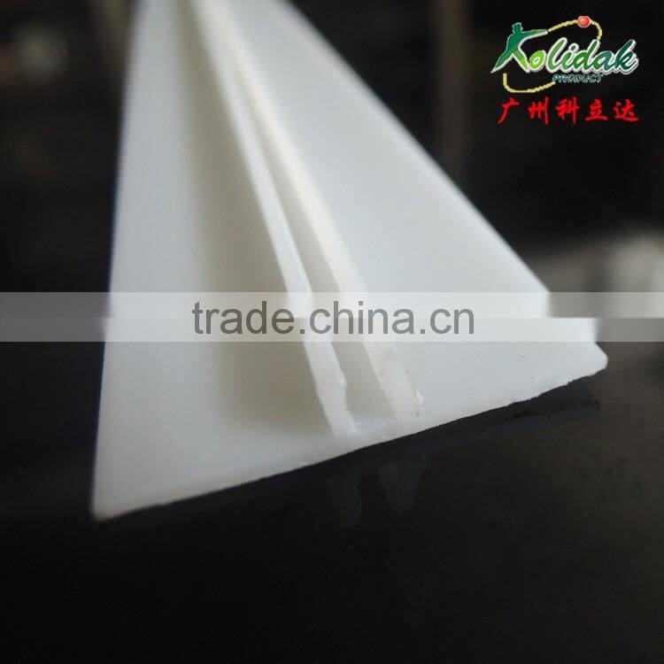 Guangzhou T shape ABS plastic profile extrusion Coupling parts Bottom