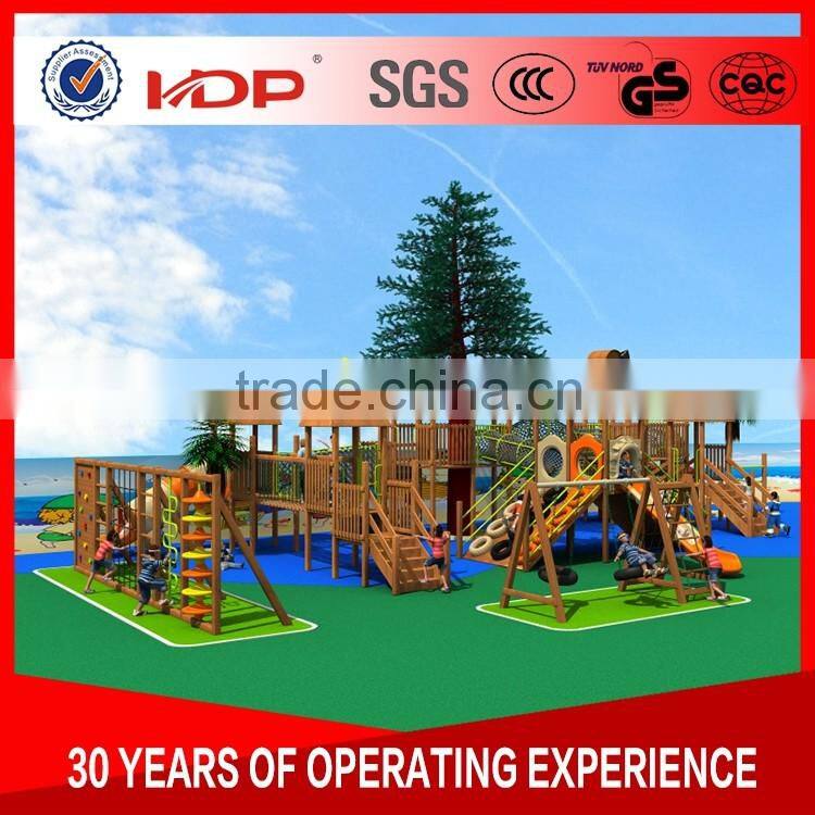 New product creative outdoor wooden playground equipment price