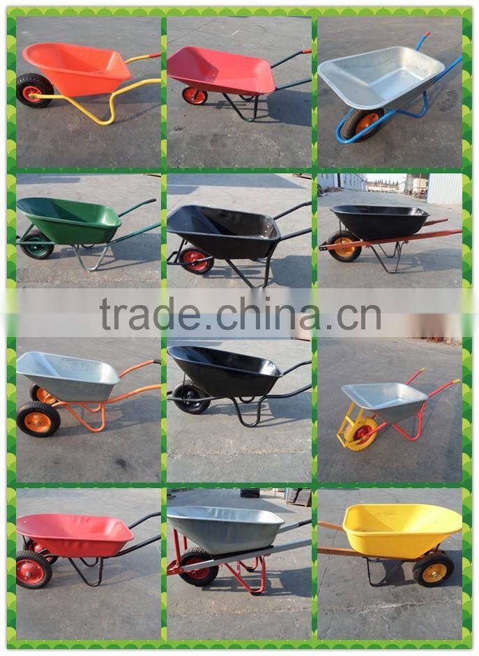 Metal tray material wheelbarrow with pneumatic wheel ,high quality wheelbarrows