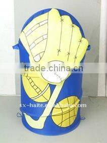 Pop up Eco-friendly Cartoon storage hamper laundry bag HTP-070