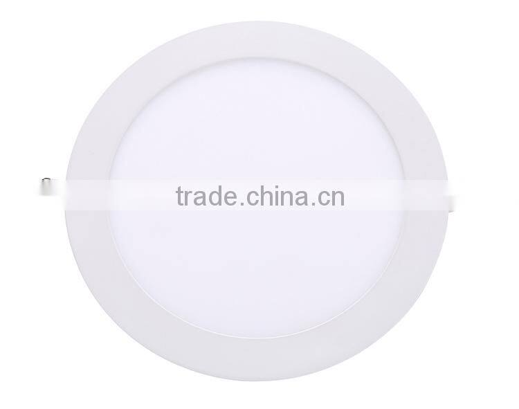 Good quality slim panel light round for office 12w
