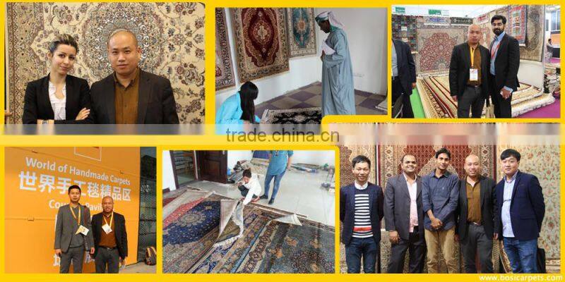 3x5ft tree of life silk rug yellow color nain rug small size