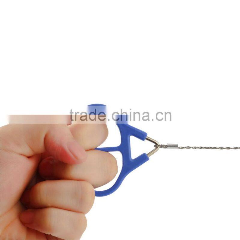 2016 new arrival Worldwide Outdoor Scroll Steel Wire Saw Emergency Travel Camping Hiking Survival Tool