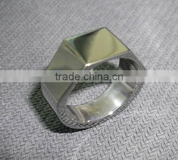 forged Titanium Ring, hand forged rings