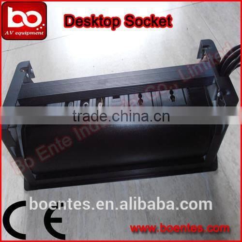 Conference Table Motorized Desktop Socket with AV Interface/Anchor Pop Up Box
