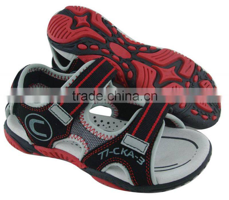 new design colorful Hollow out rubber sandals with Net cloth