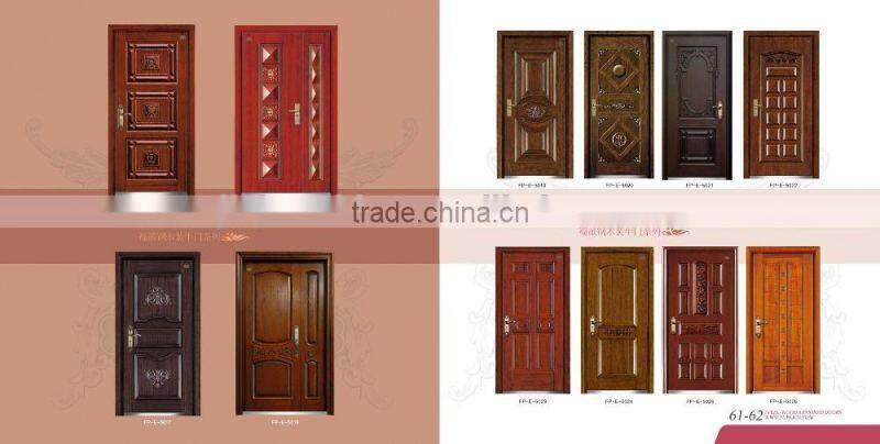 waterproof used arched exterior security armored door front bullet proof carved solid wood door
