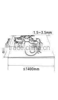 Attractive printing aluminum panel interior decorative metal wall panel