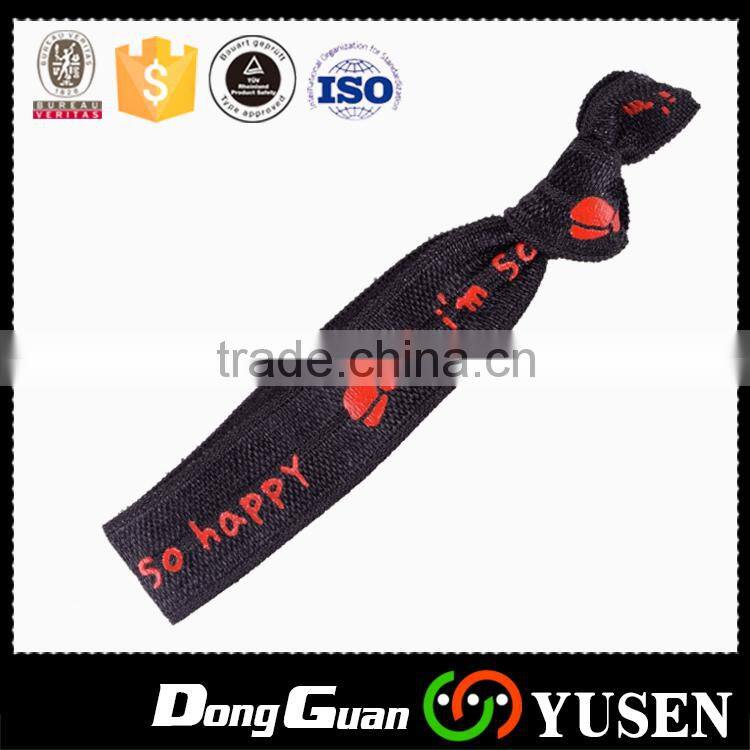 Wholesale Custom Fabric Girls Hair Tie