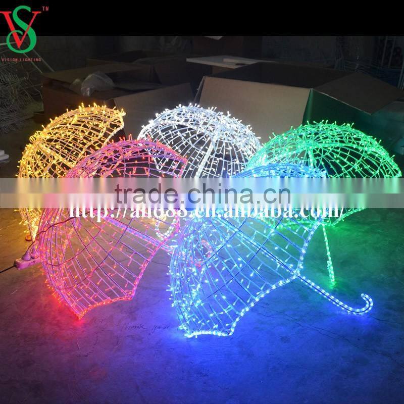 led light decorative umbrella for Christmas decoration